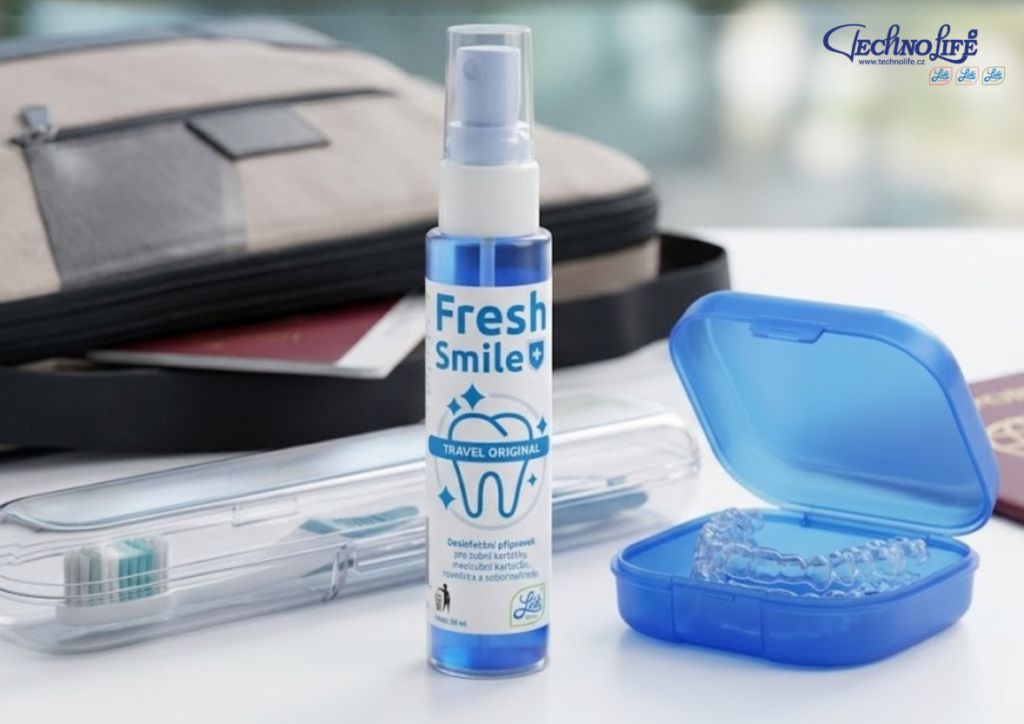 Stačí pár střiků? Vyzkoušeli jsme dezinfekční sprej na zubní kartáčky Fresh Smile