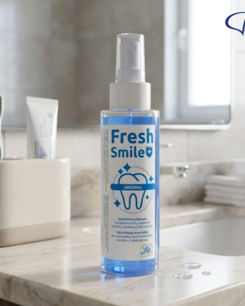 Stačí pár střiků? Vyzkoušeli jsme dezinfekční sprej na zubní kartáčky Fresh Smile