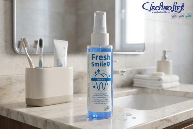 Stačí pár střiků? Vyzkoušeli jsme dezinfekční sprej na zubní kartáčky Fresh Smile